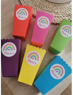Pot pop corn Arc en ciel