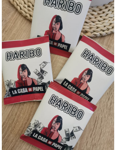 Bonbons personnalisés casa de papel...