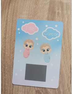 Carte à gratter fille ou... 2