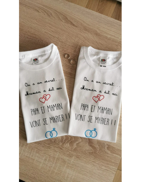 Tee shirt j'ai un secret...