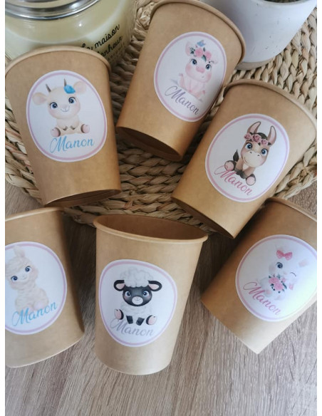 Verre personnalisé la ferme