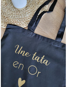Sac shopping XL une tata en or