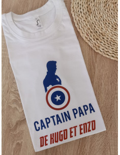 tee shirt CAPTAIN PAPA 2