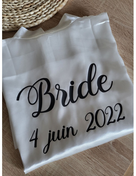 Peignoir Kimono satin Bride