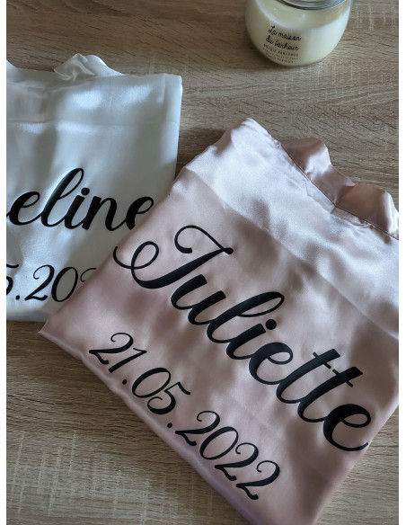 Peignoir Kimono satin Bride