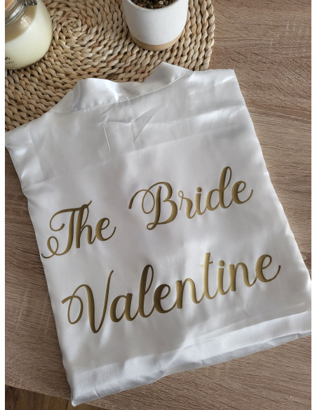 Peignoir Kimono satin Bride