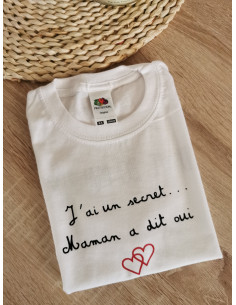 Tee shirt j'ai un secret... 2