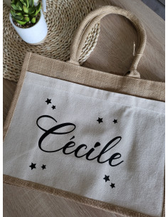 Sac Cabas en toile de jute...