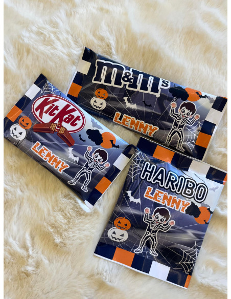 Gourmandise halloween Squelette petit garçon