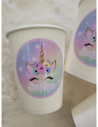 Verre personnalisé Licorne