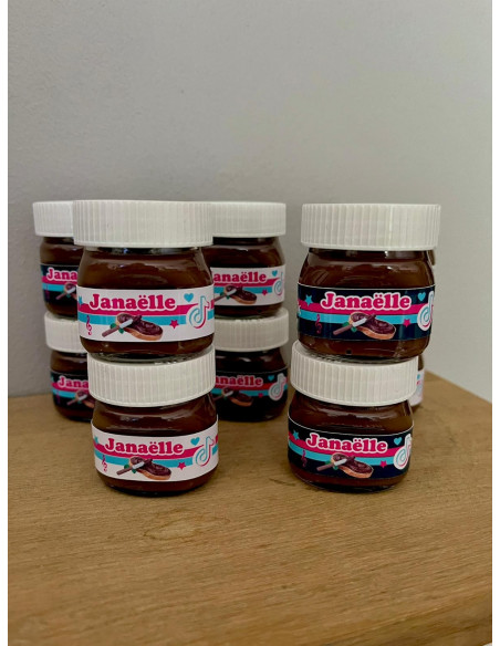 Mini nutella à personnaliser