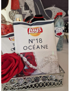 Paquet de chips luxe chic