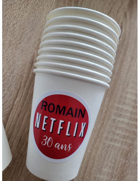 Verre personnalisé netflix