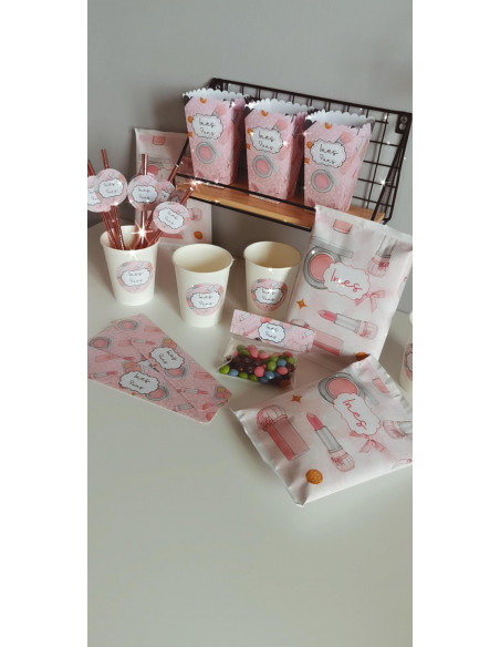 Etiquette bouteille maquillage