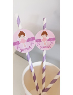 Pailles personnalisées...