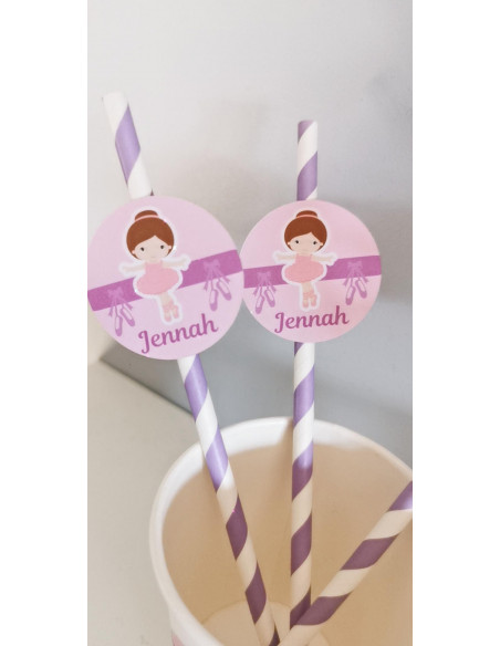 Pailles personnalisées danseuse