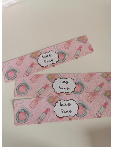 Etiquette bouteille maquillage