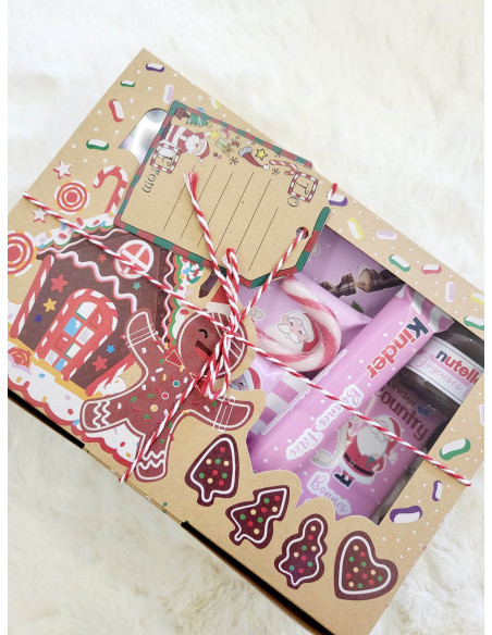 Christmas box Père noël rose