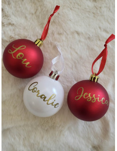 Boule de Noël personnalisée 2