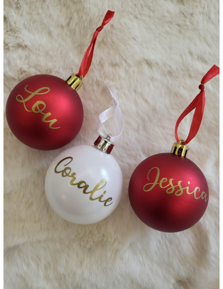 Boule de Noël personnalisée