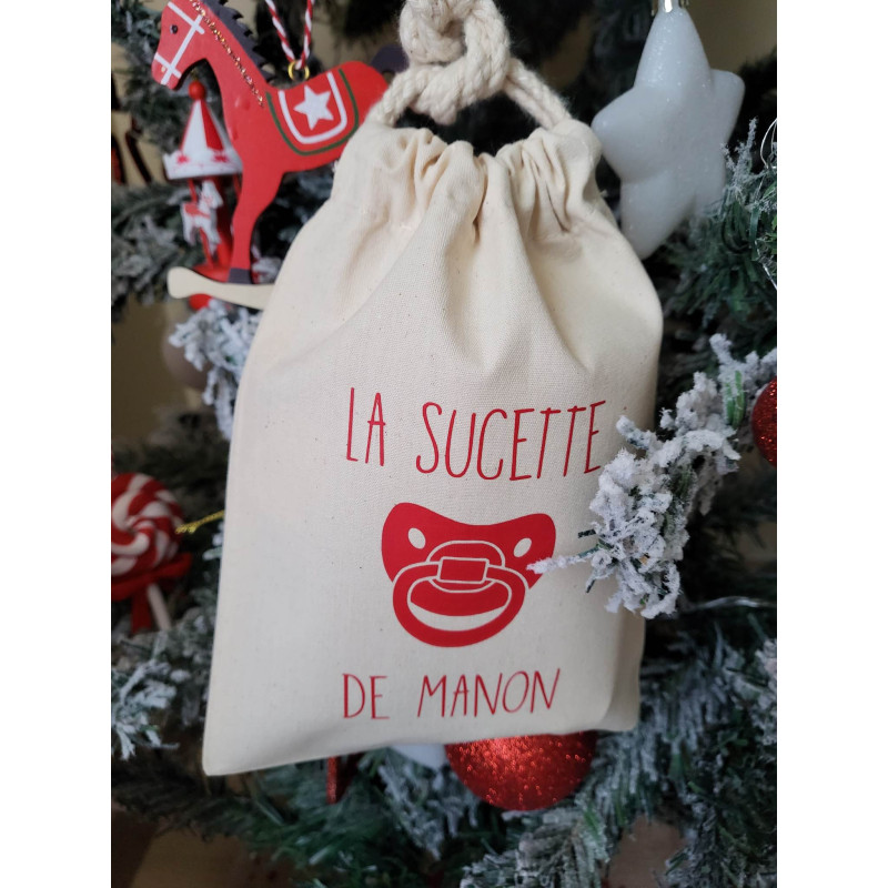 Pochon de Noël personnalisé « Pour...