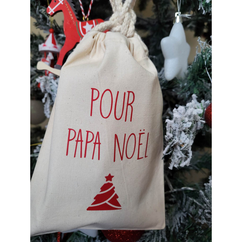 Pochon de Noël personnalisé « Pour...