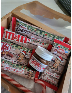 Box chocolat noël motif...