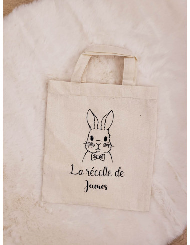 Mini Sac Pâques motif lapin
