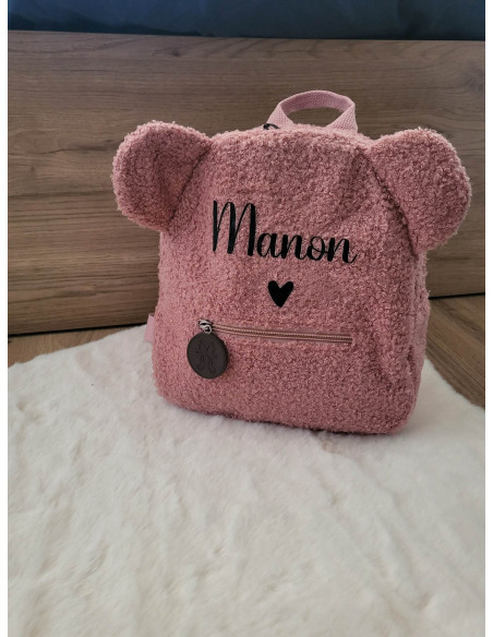Sac à dos ourson personnalisé avec prénom – Sac enfant crèche, maternelle et sorties