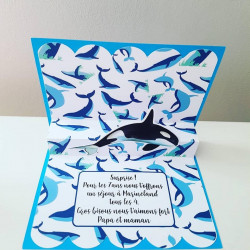 Carte à gratter poisson 2