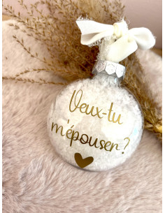 Boule de Noël Veux-tu...
