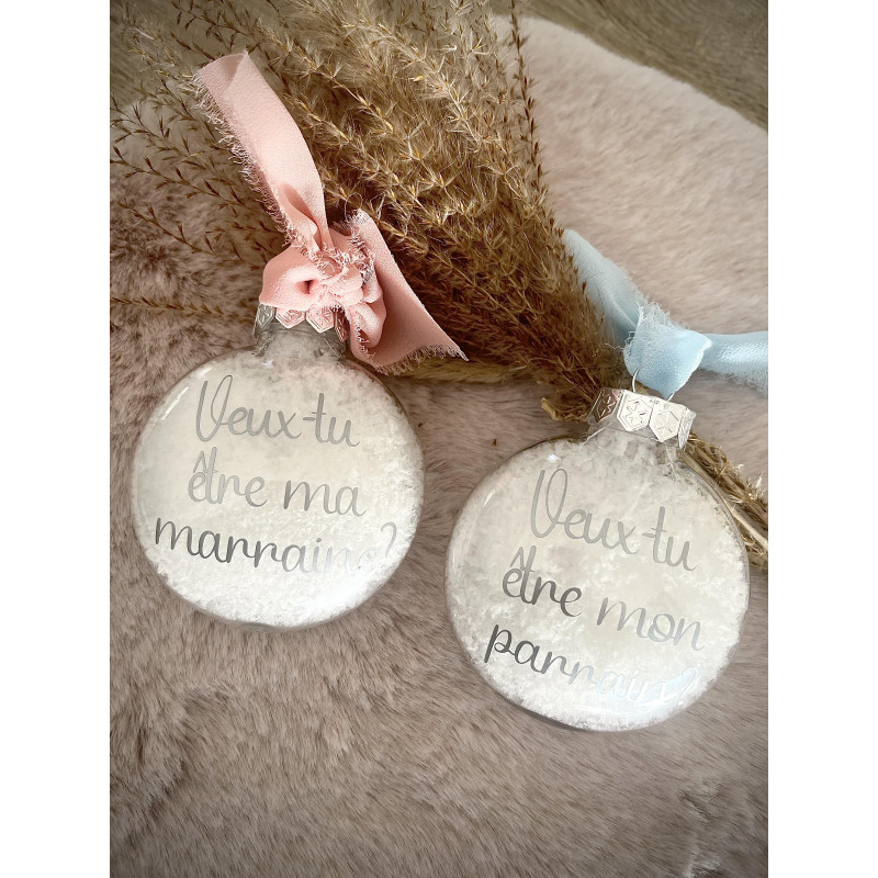 Boule de Noël personnalisée – Veux-tu...