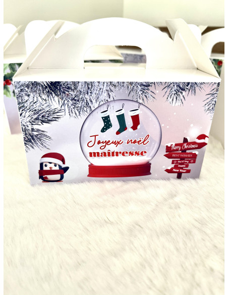 Box chocolat Pingouin Noël