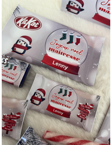 Box chocolat Pingouin Noël