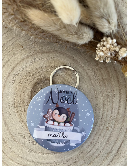 Porte clé personnalisé noël