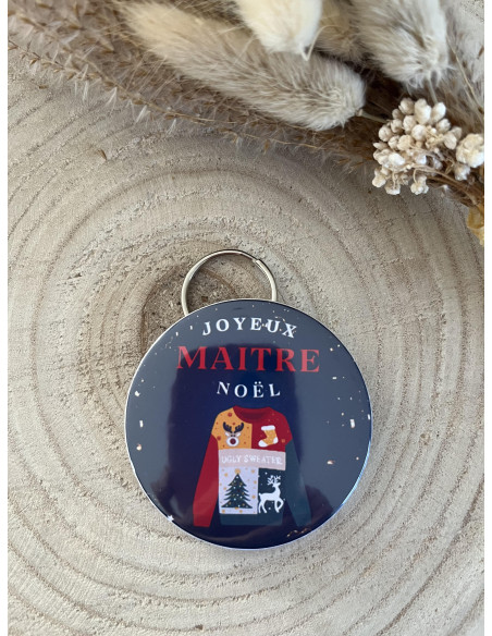 Porte clé personnalisé noël