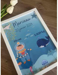 Cadre de naissance océan