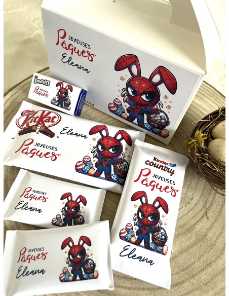 Box chocolat Pâques Super héros