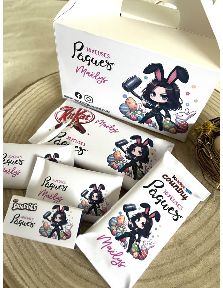 Box chocolat Pâques Super héros