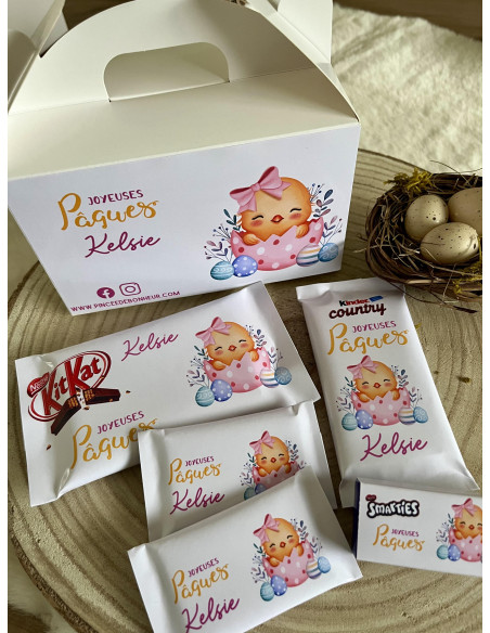 Box chocolat Motif Pâques