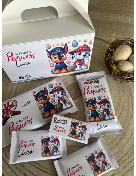 Box chocolat Pâques La pat patrouille