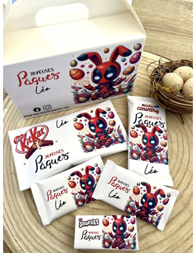 Box chocolat Pâques Super héros
