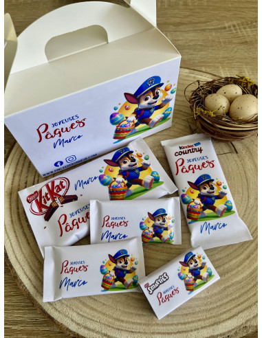 Box chocolat Pâques La pat patrouille