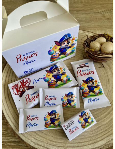 Box chocolat Pâques La pat patrouille