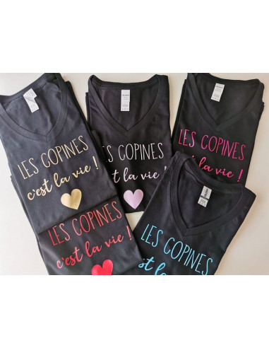Tee shirt FEMME "les copines c'est la...