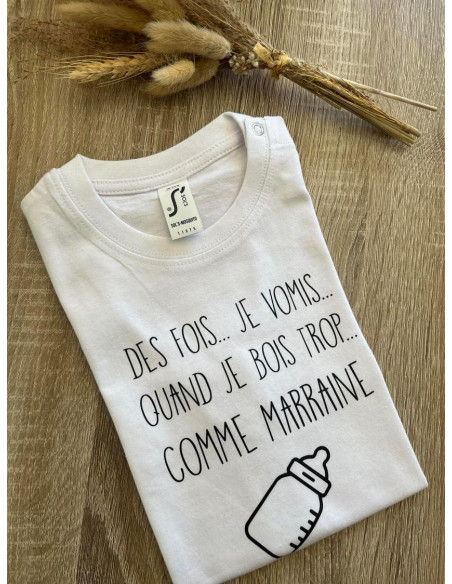 Tee shirt des fois je vomis