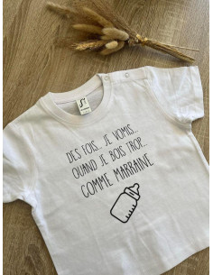 Tee shirt des fois je vomis 2