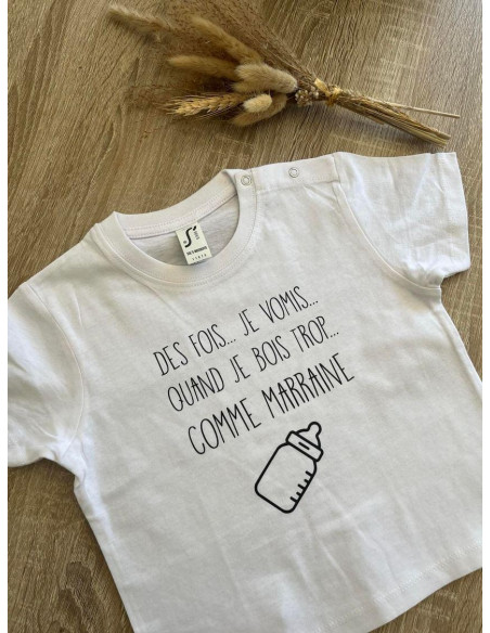 Tee shirt des fois je vomis