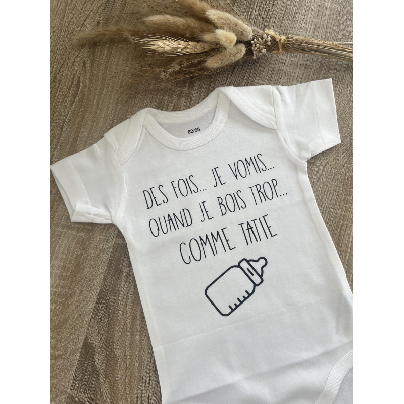 Body bébé humoristique personnalisé –...