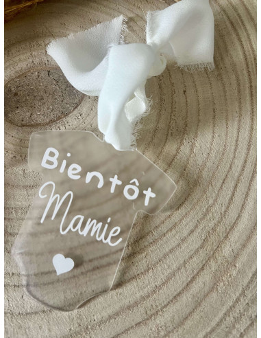 Boule de noël annonce grossesse papy...